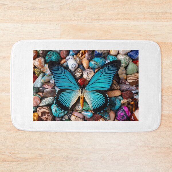 Item preview, Big Blue Butterfly On polished Stones designed and sold by Garry Gay.