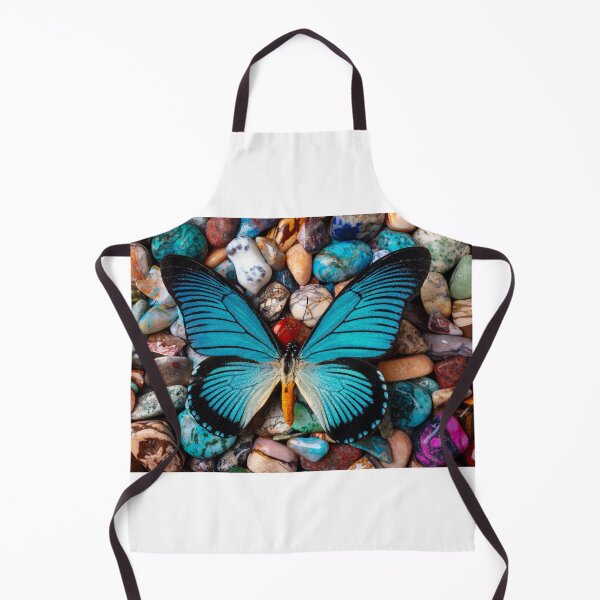 Item preview, Big Blue Butterfly On polished Stones designed and sold by Garry Gay.