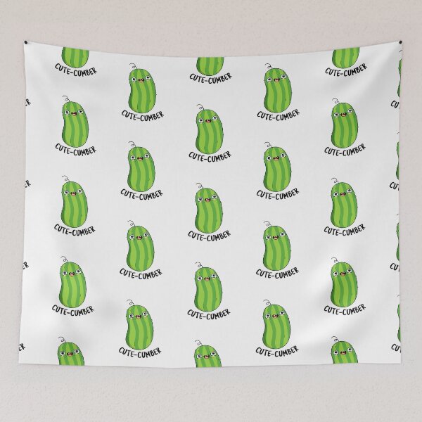 Item preview, Cute-cumber Funny Cucumber Puns  designed and sold by punnybone.