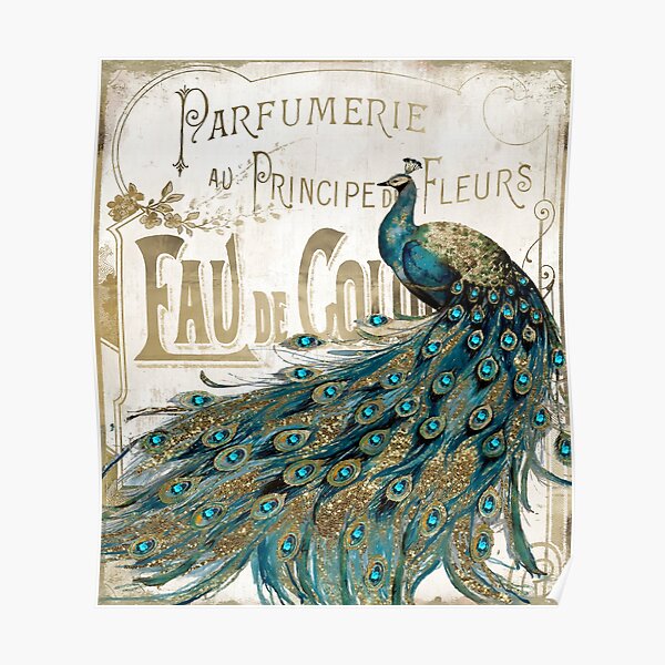 Peacock Jewels Poster