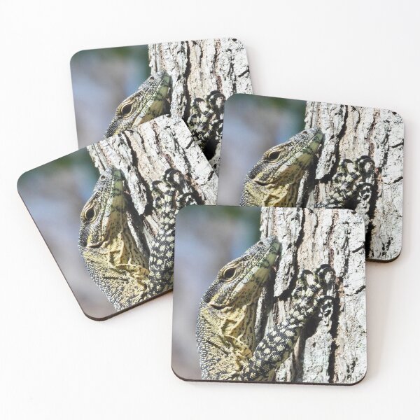 Item preview, Goanna monitor Lizard hugging a tree designed and sold by Mark Grimsley.