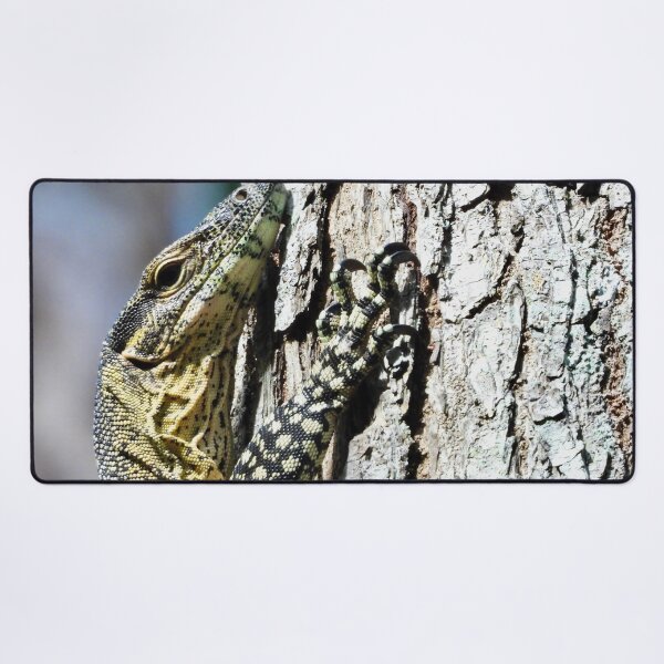 Aperçu de l'œuvre Goanna varan lézard étreignant un arbre créée et vendue par Mark Grimsley.