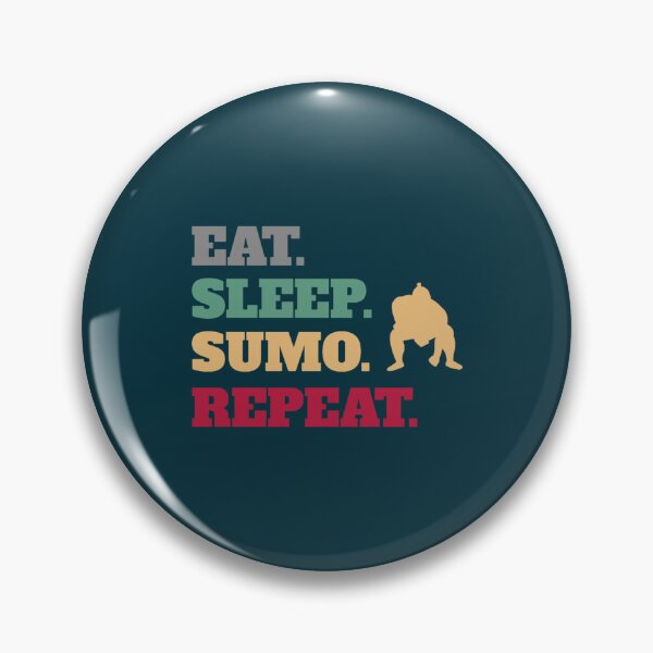 Item preview, Funny Eat Sleep Sumo Repeat Wrestler Wrestling designed and sold by KoreproductsCoe.