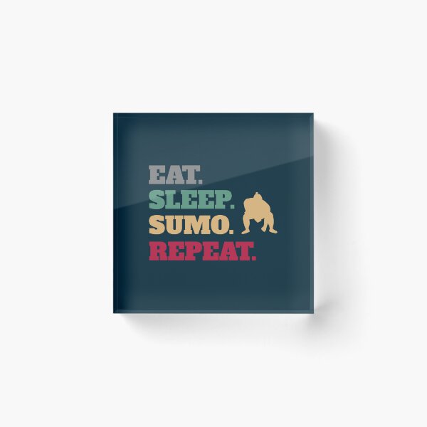 Item preview, Funny Eat Sleep Sumo Repeat Wrestler Wrestling designed and sold by KoreproductsCoe.