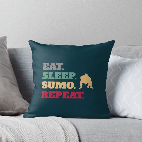 Item preview, Funny Eat Sleep Sumo Repeat Wrestler Wrestling designed and sold by KoreproductsCoe.