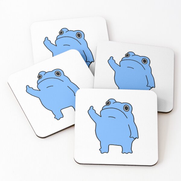 Item preview, Blue NFT (Non-Friendly Toad) designed and sold by ClydeCustomsCo.
