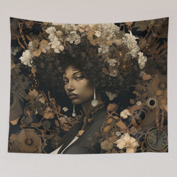 Item preview, Female Empowerment Portrait Steampunk Twisted Nature designed and sold by BrandonArtWorld.