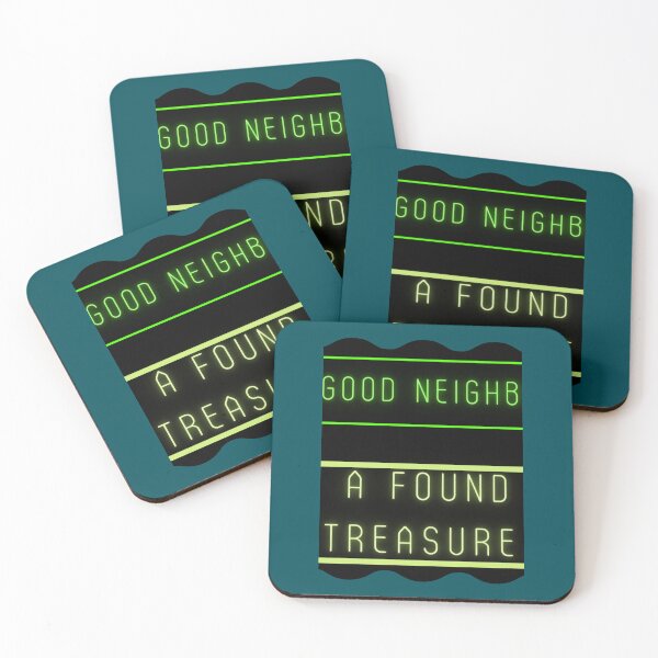 Item preview, neighbour sticker A good neighbor-a found treasure neighbours tv show  designed and sold by MarielBernhard.