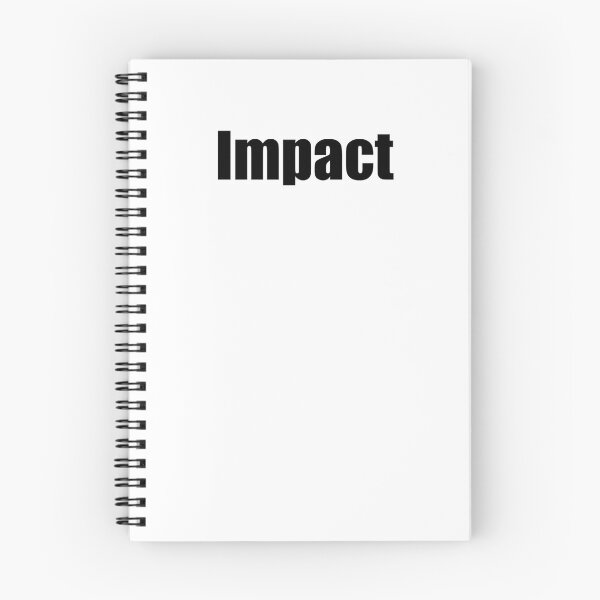 Item preview, Impact (Basic Black Text) designed and sold by DevDurren47.