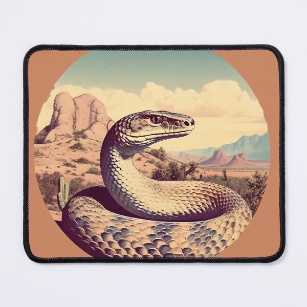 Item preview, Vintage Arizona Rattlesnake Illustration | Reptile Art designed and sold by InkedBeasts.