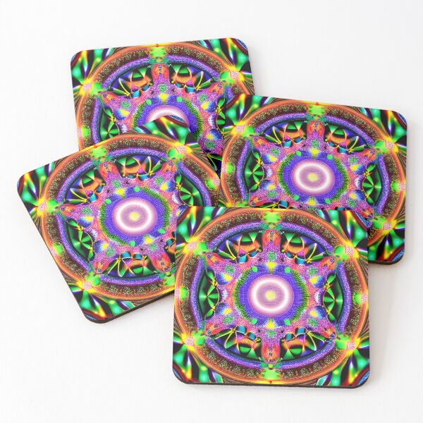 Item preview, Neon Star - Psychedelic Pattern designed and sold by NomadicCreative.