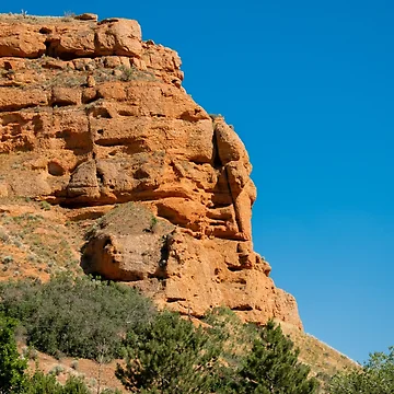 Artwork thumbnail, Red Rocks With Blue Sky by EACDesign
