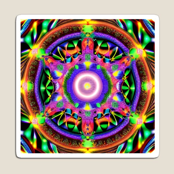 Item preview, Neon Star - Psychedelic Pattern designed and sold by NomadicCreative.