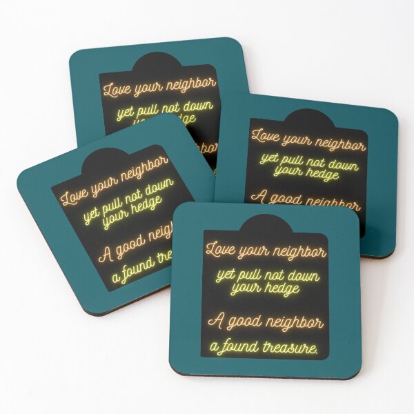 Item preview, neighbour sticker A good neighbor-a found treasure designed and sold by MarielBernhard.
