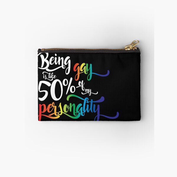 Item preview, Being Gay is like, 50% of my personality (contrast) designed and sold by Krysta Parisi.