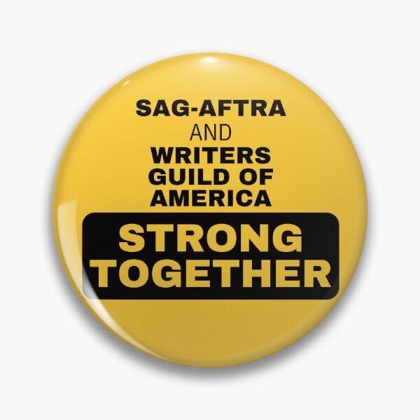 Item preview, Yellow SAG-AFTRA & WAG Strong together - I stand with SAG-AFTRA & WGA designed and sold by khumpa.