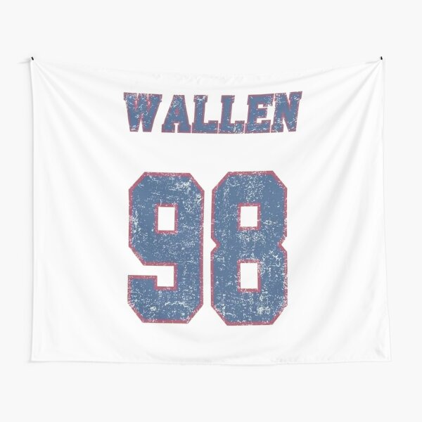 98 Braves Wallen Full Button Baseball Jersey, Morgan Wallen Braves Tshirt, Oldschool Custom Numbers and Names Tennessee Baseball Jersey