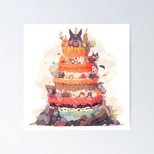 Item preview, Huge mountain of cakes designed and sold by Stickermagician.