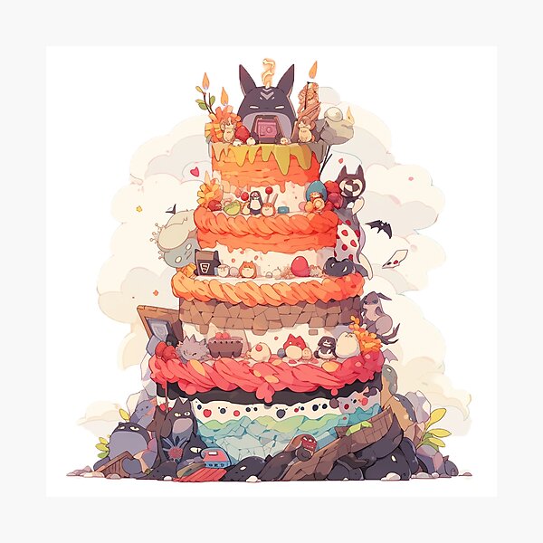 Item preview, Huge mountain of cakes designed and sold by Stickermagician.