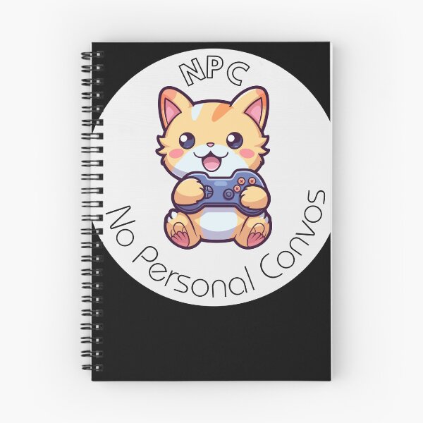 Item preview, NPC: No Personal Convos | Gamer Cat  designed and sold by JenovasGifts.