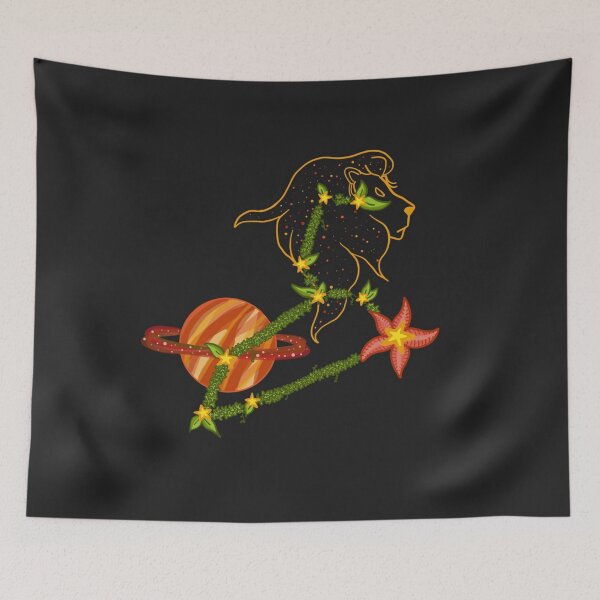 Item preview, Leo Constellation Botanical Theme designed and sold by emmamayartworks.