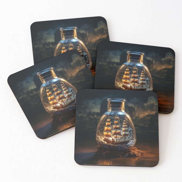 Item preview, Mysterious drifting bottle designed and sold by Stickermagician.
