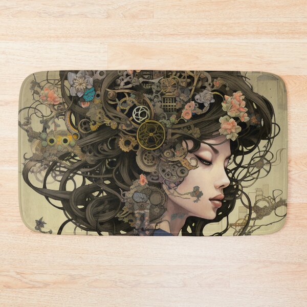 Item preview, Female Empowerment Portrait Steampunk Twisted Nature designed and sold by BrandonArtWorld.