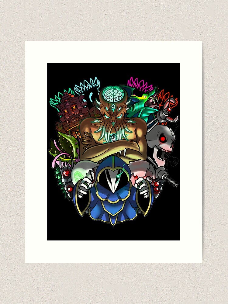 Terraria Calamity mod all bosses doodle square  Photographic Print for  Sale by Daeodude-RB