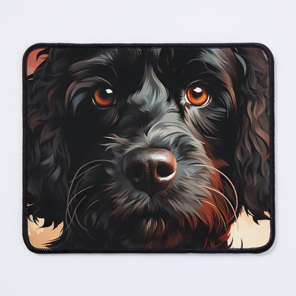 Item preview, Illustration of a black poodle dog designed and sold by laobc.