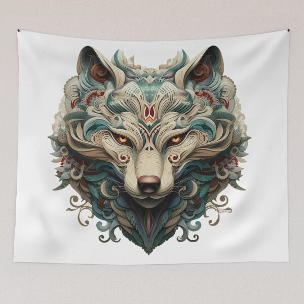 Item preview, Wolf Totem designed and sold by Stickermagician.