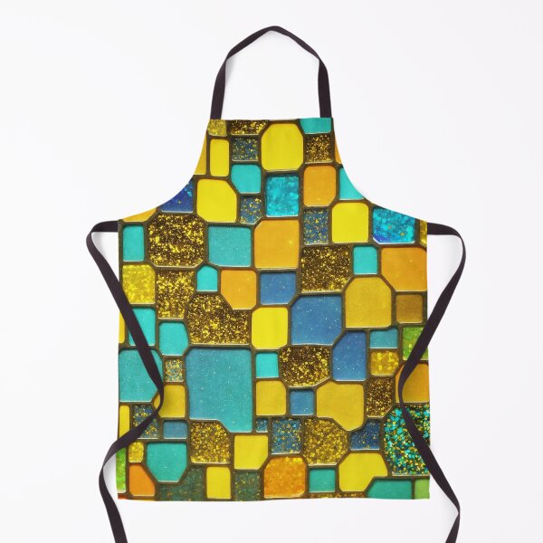 Item preview, Colorfull mosaic glascera and gold glitter pattern background. designed and sold by Jayjaynaenae.
