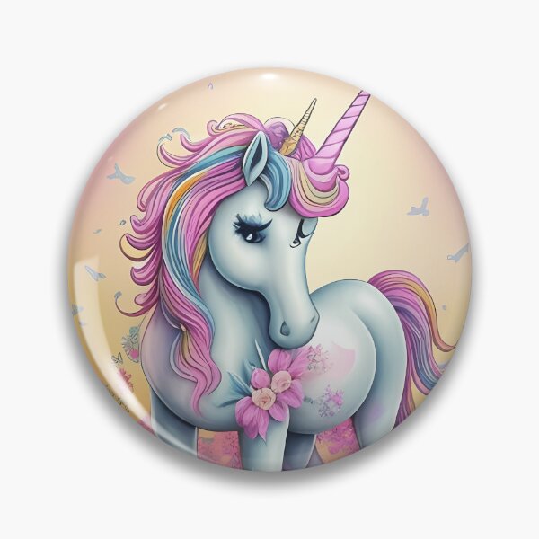 Item preview, Enchanting Unicorn in a Sea of Blooms designed and sold by hosniinhonoyd.