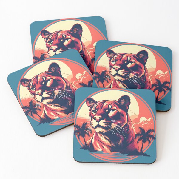 Item preview, Vintage Florida Panther Illustration | Nature Art designed and sold by InkedBeasts.
