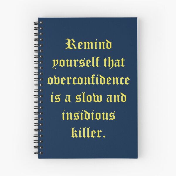 Item preview, Darkest Dungeon Remind yourself that overconfidence is a slow and insidious killer  designed and sold by DianaCoupland.