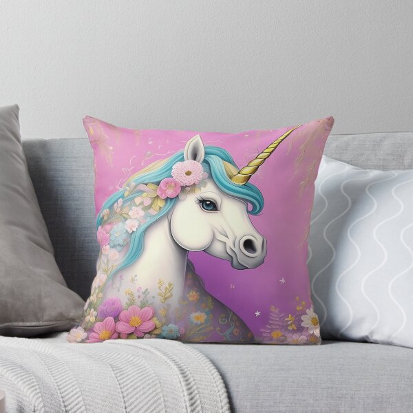 Item preview, Enchanting Unicorn in a Sea of Blooms designed and sold by bumopuhlv.