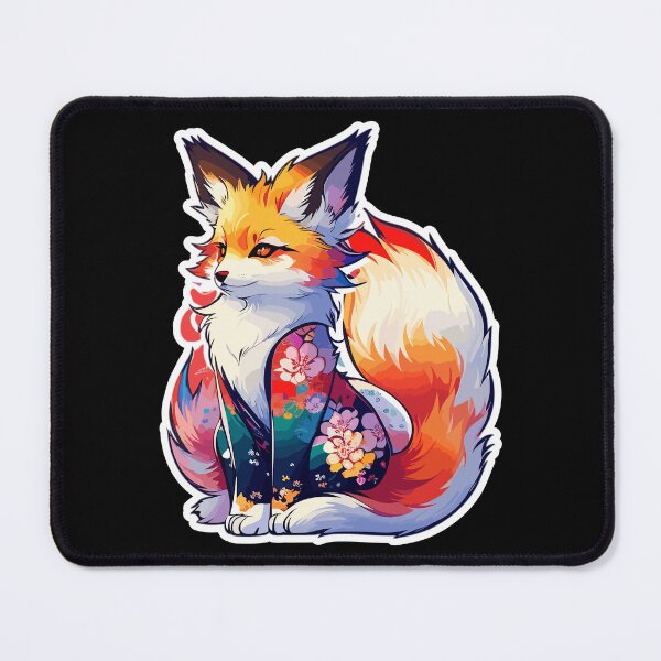 Item preview, Japanese Fox, Kawaii Kitsune, Japanese Mythical Creature, Kitsune Girl designed and sold by Porcupine Tees ⭐⭐⭐⭐⭐.