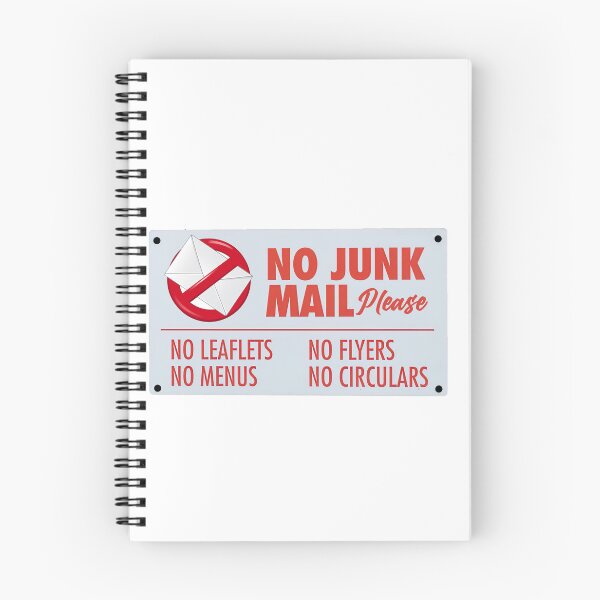 Item preview, No Junk Mail, No Junk Mail Please designed and sold by graphic-genie.