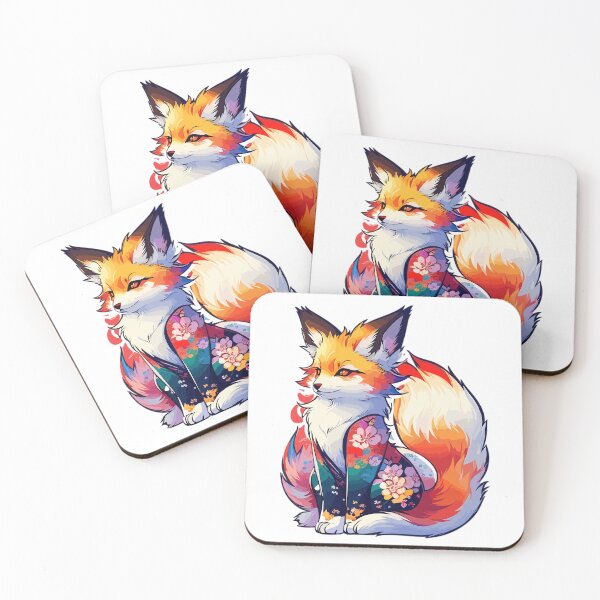 Item preview, Japanese Fox, Kawaii Kitsune, Japanese Mythical Creature, Kitsune Girl designed and sold by Porcupine Tees ⭐⭐⭐⭐⭐.