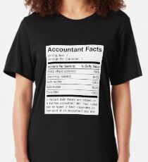Accountant Facts | Funny Accounting Slim Fit T-Shirt