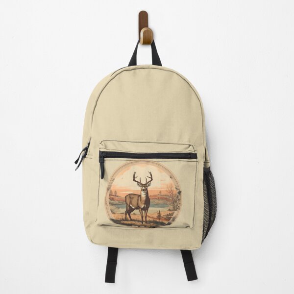 Item preview, Vintage Illinois Deer Hunting Illustration | Nature Art designed and sold by InkedBeasts.