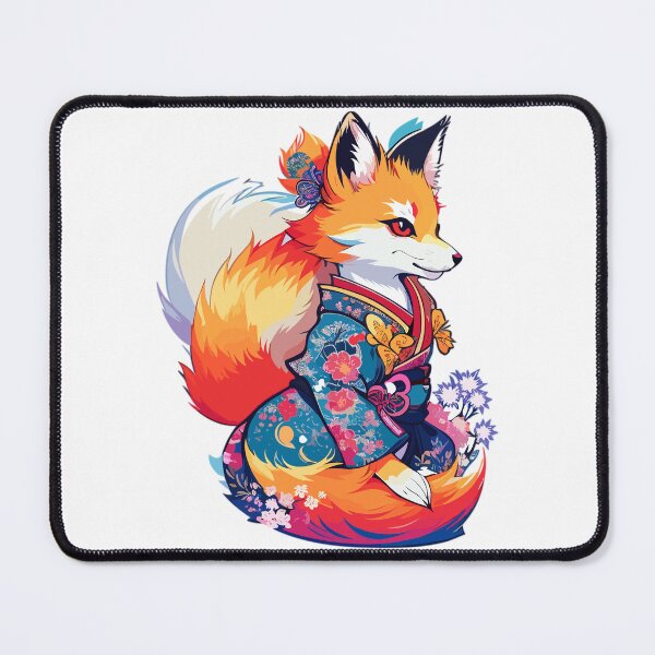Item preview, Japanese Fox, Kawaii Kitsune, Japanese Mythical Creature, Kitsune Girl designed and sold by Porcupine Tees ⭐⭐⭐⭐⭐.