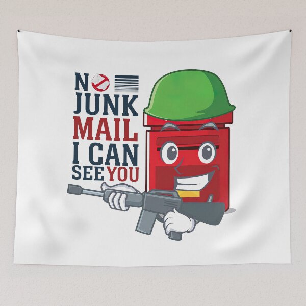 Item preview, No Junk Mail, No Junk Mail Please designed and sold by graphic-genie.