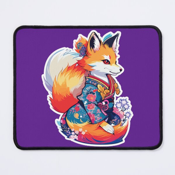 Item preview, Japanese Fox, Kawaii Kitsune, Japanese Mythical Creature, Kitsune Girl designed and sold by Porcupine Tees ⭐⭐⭐⭐⭐.