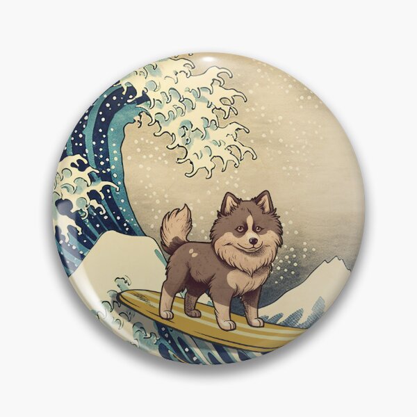 Item preview, Pomsky Kanagawa Japanese Surfing Wave designed and sold by rafaeltto.