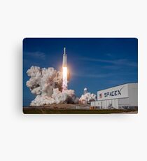 SpaceX Falcon Heavy Liftoff (8K resolution) Canvas Print