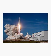 SpaceX Falcon Heavy Liftoff (8K resolution) Photographic Print