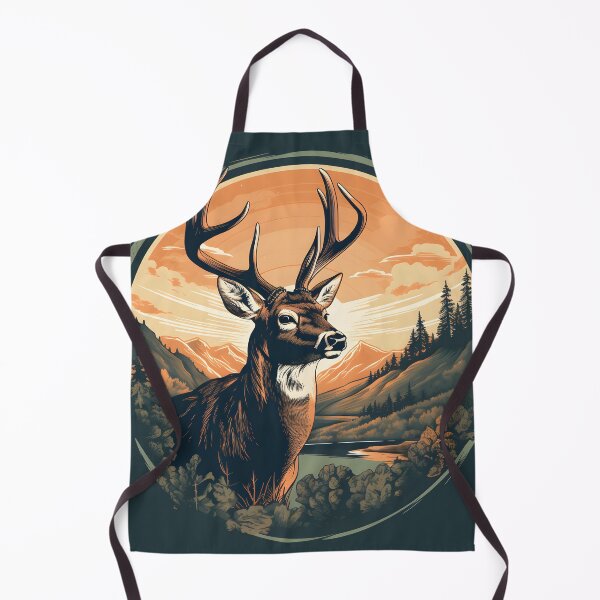 Item preview, Vintage Michigan Deer Hunting Illustration | UP North Art designed and sold by InkedBeasts.