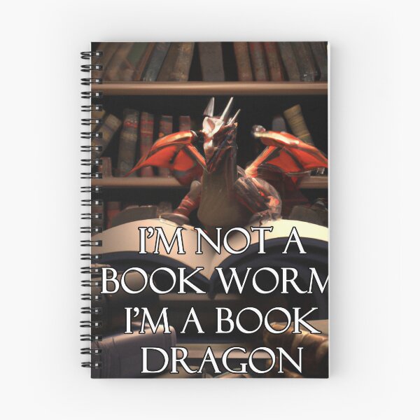 Item preview, Not a book worm, Book Dragon Version 1 designed and sold by AtlantisApparel.