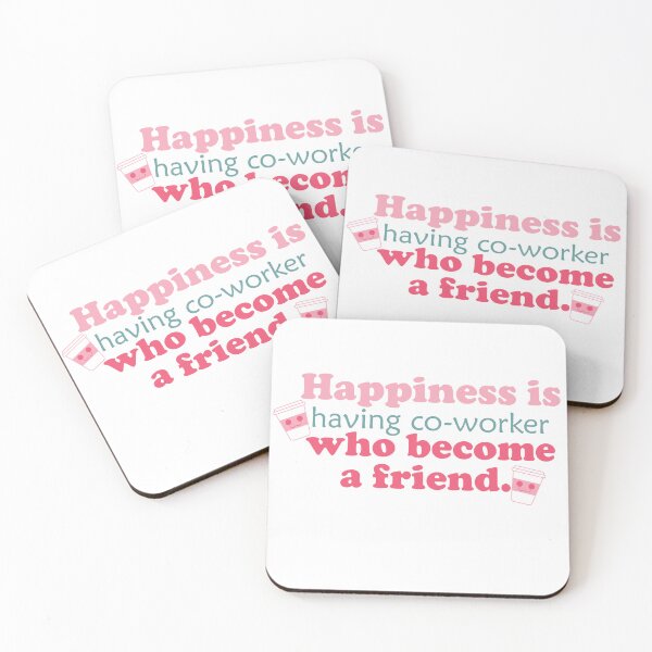 Item preview, Work Bestie gifts quote happiness is having co-worker who become a friend. designed and sold by MortalRight.