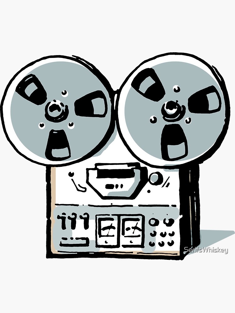 Reel to Reel tape Sticker for Sale by SerifsWhiskey